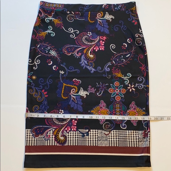 Melissa Paige Medium Pull On Midi Pencil Skirt New D15 - Picture 7 of 8